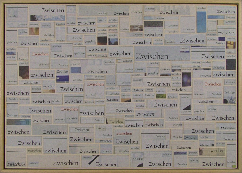 Kleineres Zwischenbild. Zeitungscollage von Carsten Schneider