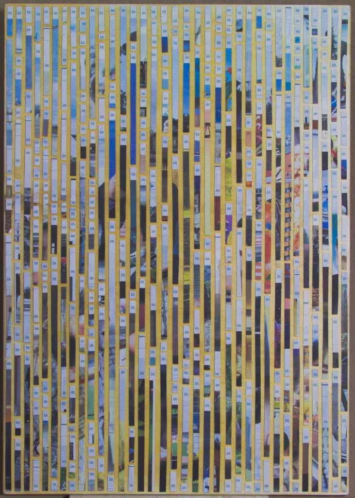 Collage aus dem Wort