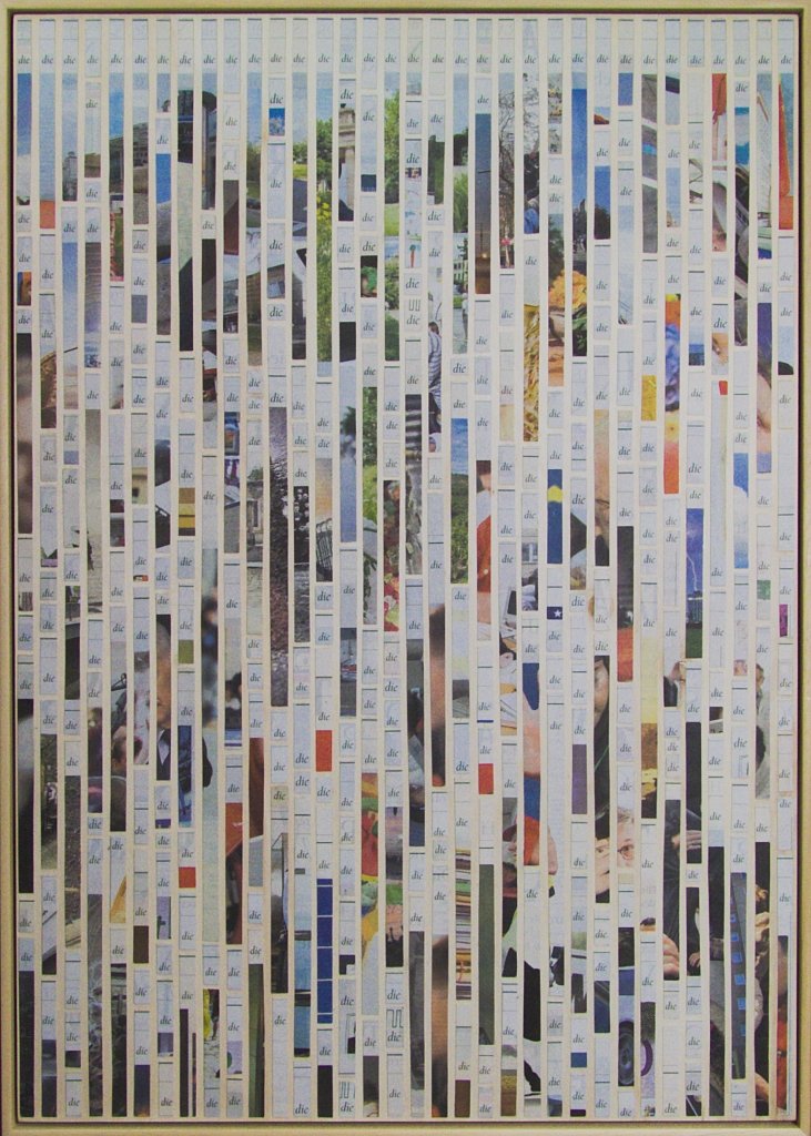 die-Collage119 x 84 cm von Carsten Schneider aus dem Jahr 2012