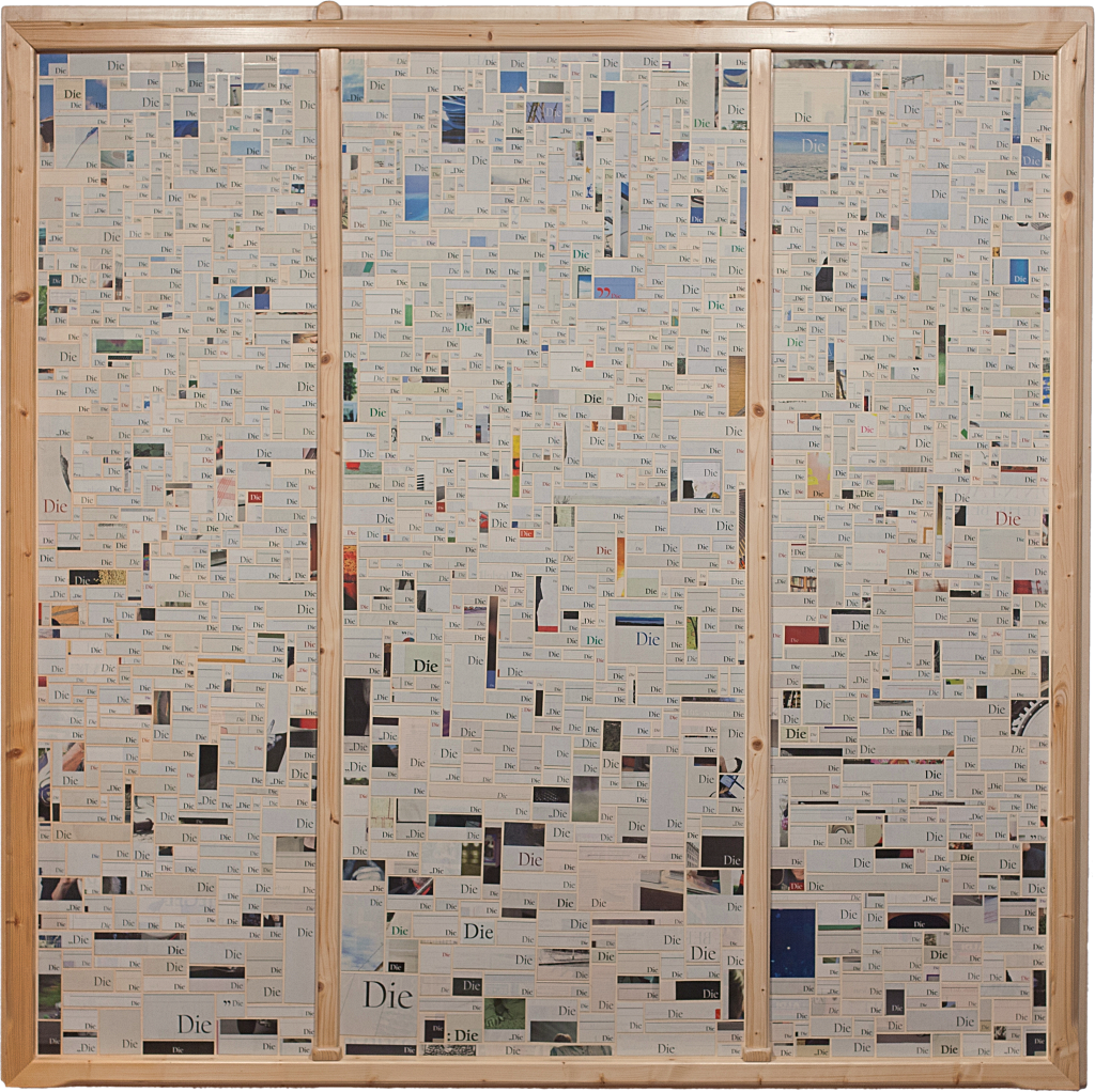 DIEDIEDIE- Triptychon 204 cm x 204 cm. von Carsten Schneider. 2012