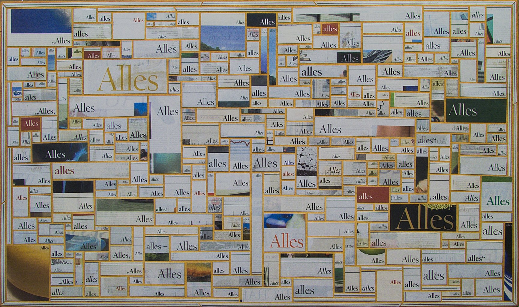 Zeitungscollage von Carsten Schneider