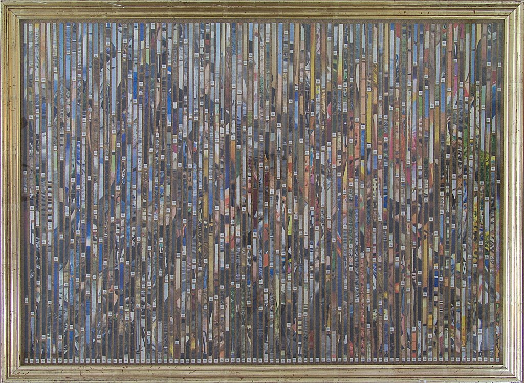 die/die/die klein-kursiv. Zeitungscollage von Carsten Schneider