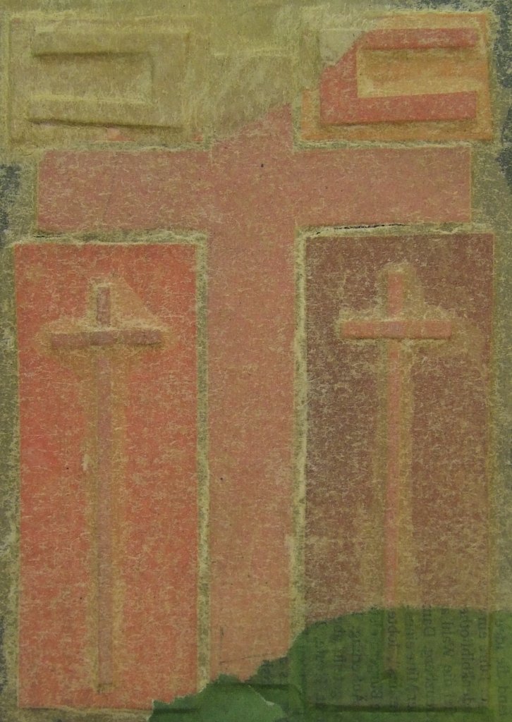 Kleine Kreuzcollage Nummer 97 von Carsten Schneider