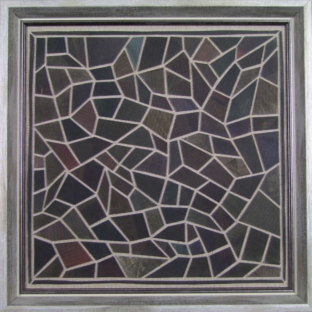 Schwarze Zeitungscollage von Carsten Schneider