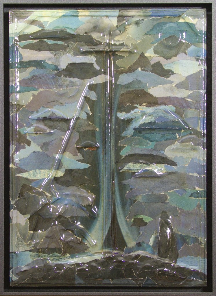 Stochernder Reiter - Reliefcollage von Carsten Schneider