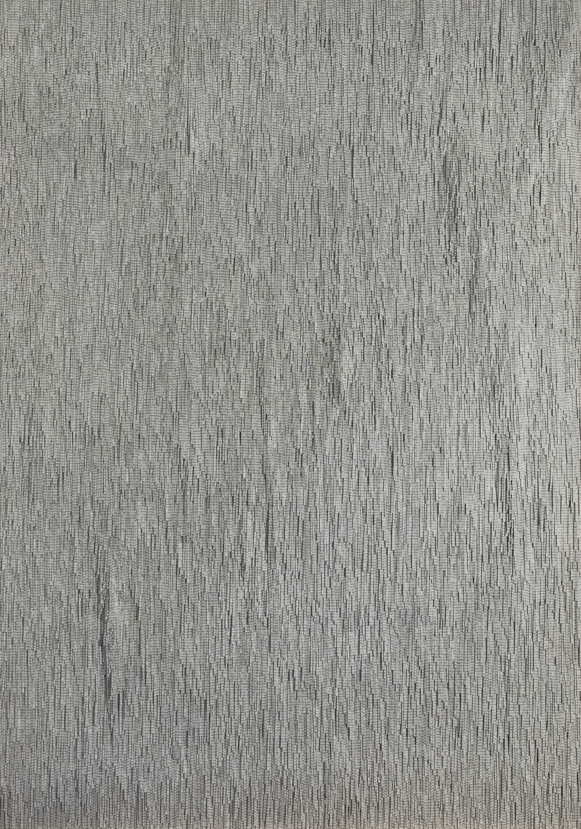 Große Weltfellsprache. Zeitungscollage von Carsten Schneider 122 Zentimeter auf 85 Zentimeter.