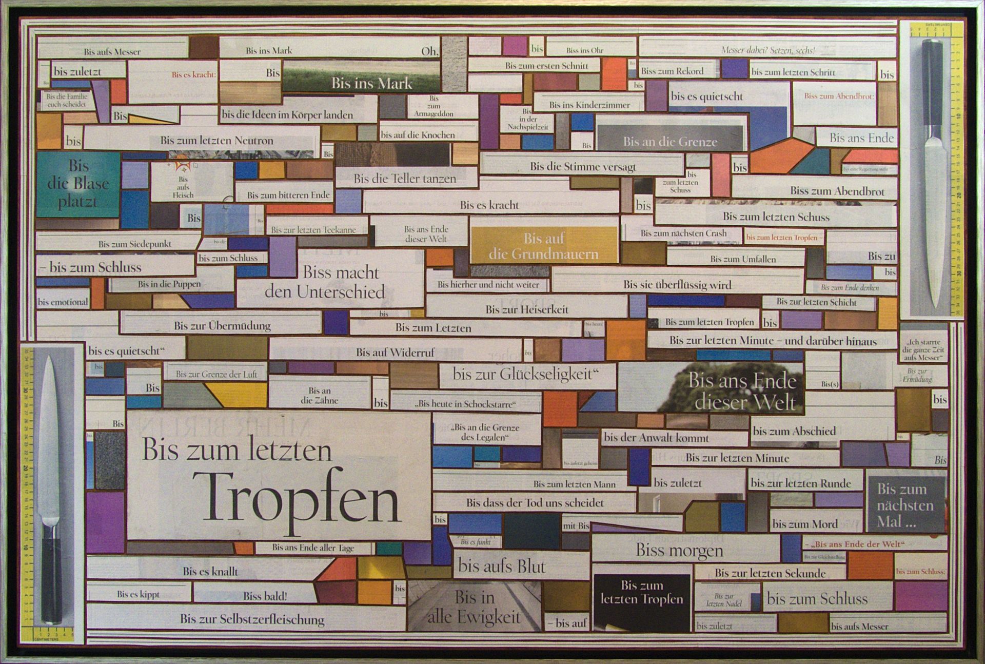 Zeitungscollage von Carsten Schneider