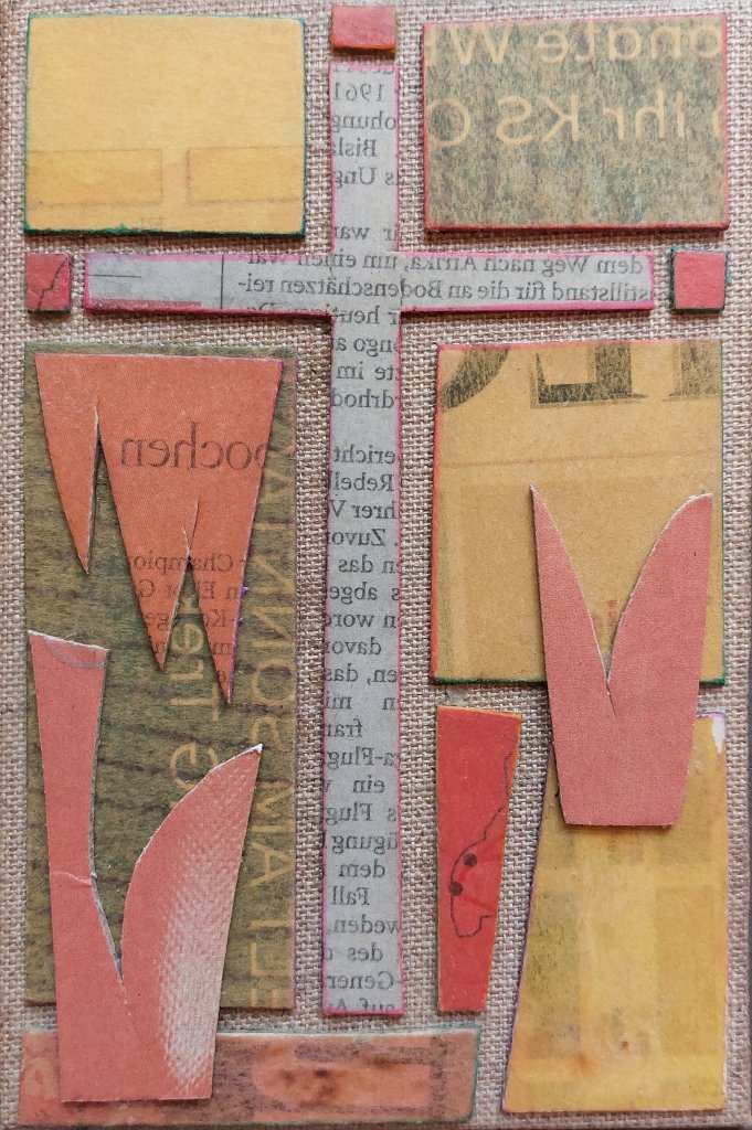 Kleine Kreuzcollage Nummer 122 von Carsten Schneider