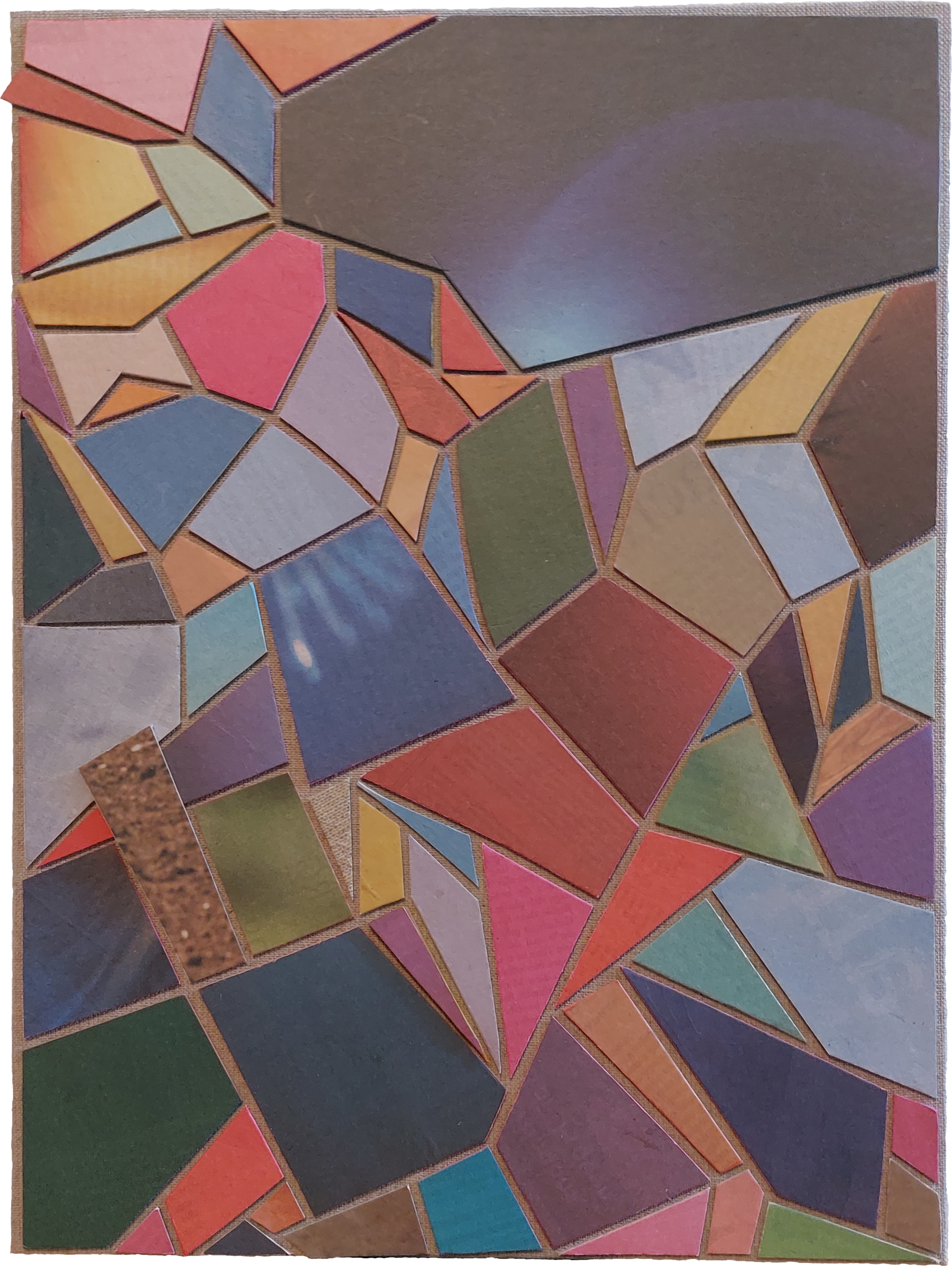 Collage aus Zeitungspapier von Carsten Schneider