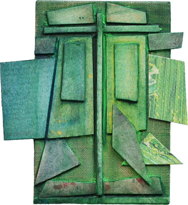 Kleine Kreuzcollage Nummer 134 von Carsten Schneider