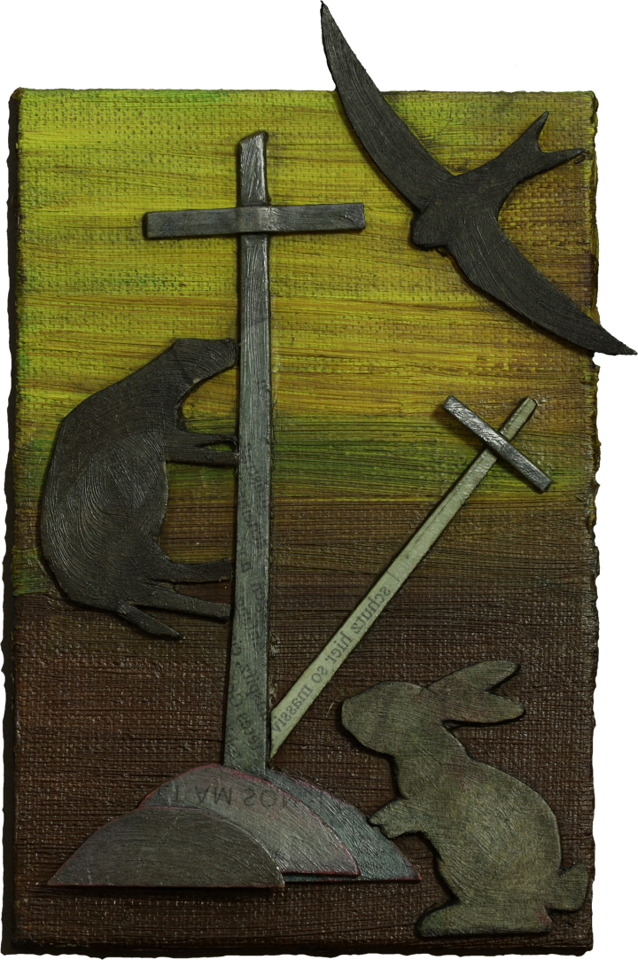 Kleine Kreuzcollage Nummer 138 von Carsten Schneider