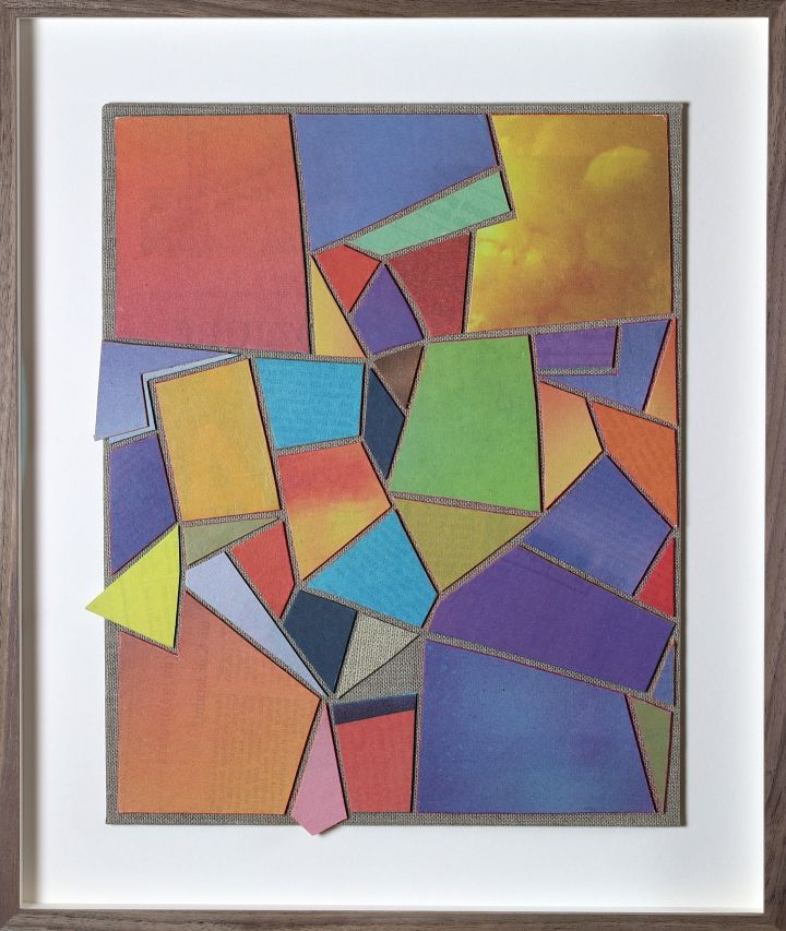 Bunte Zeitungscollage von Carsten Schneider