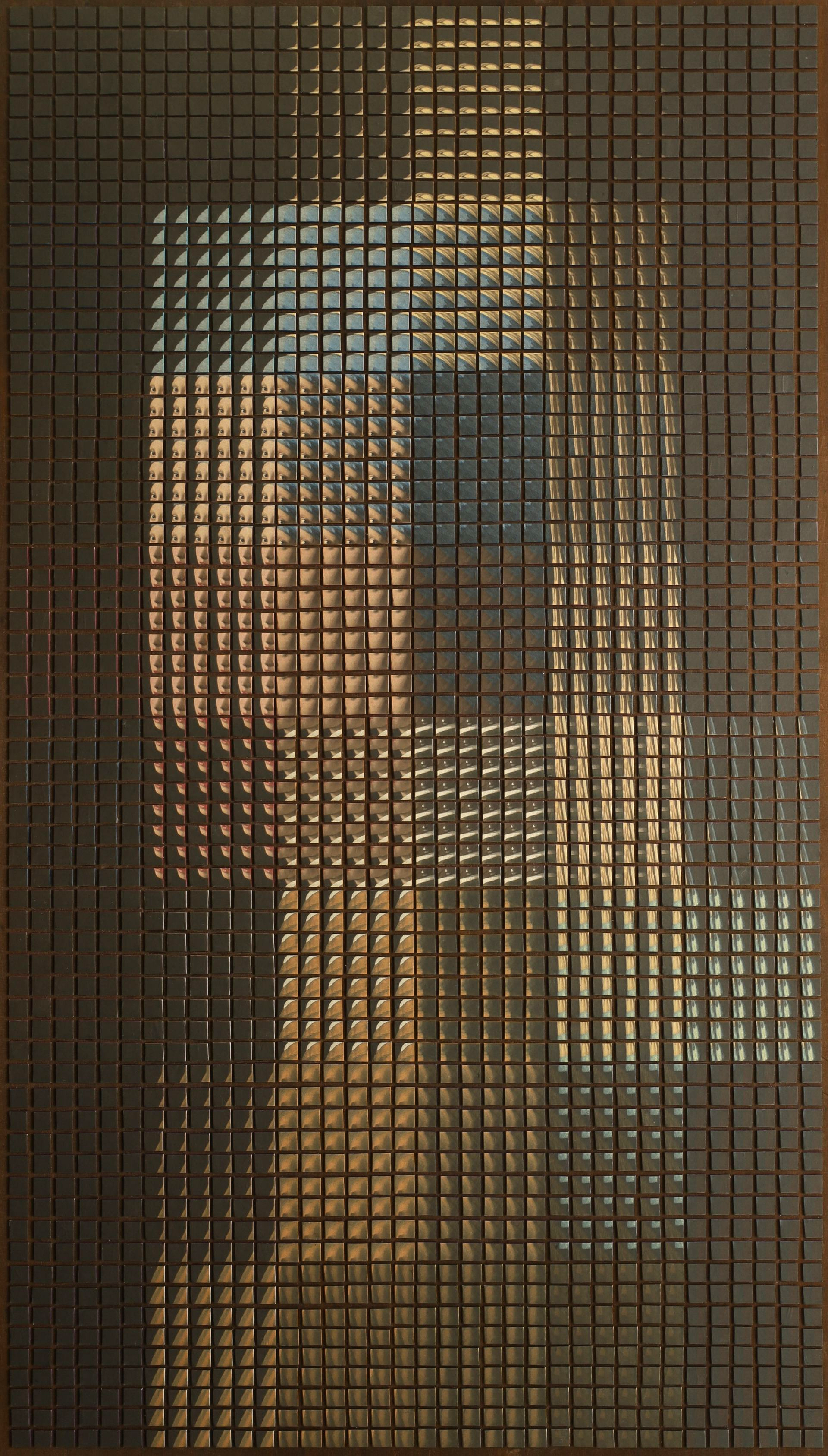 Collage aus 48 Vermeer Bildern