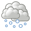 a cloud with snow