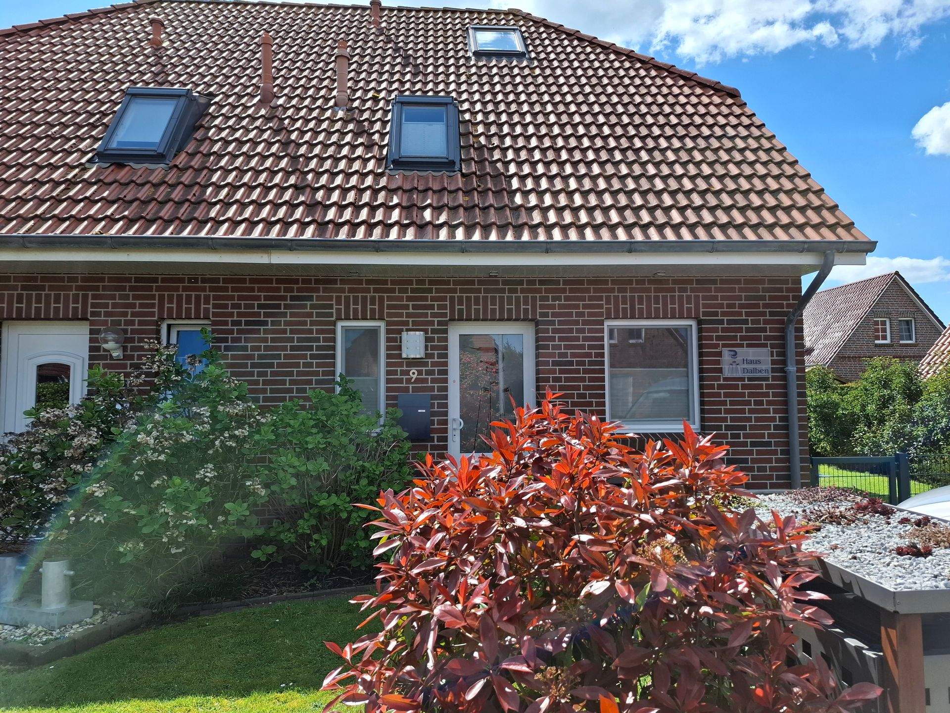 Ansicht Ferienhaus Dalben vom Parkplatz aus