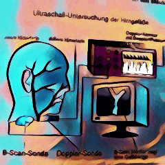 Duplex-Sonographie Ultraschall Untersuchung Duplex Parkinson bester Neurologe ultrasound