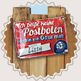 Das Bild zeigt das Blech-Retro-Schild von Dinner for Dogs