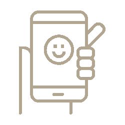 Das Bild zeigt ein Piktogramm aus der Rubrik Kundenkommunikation