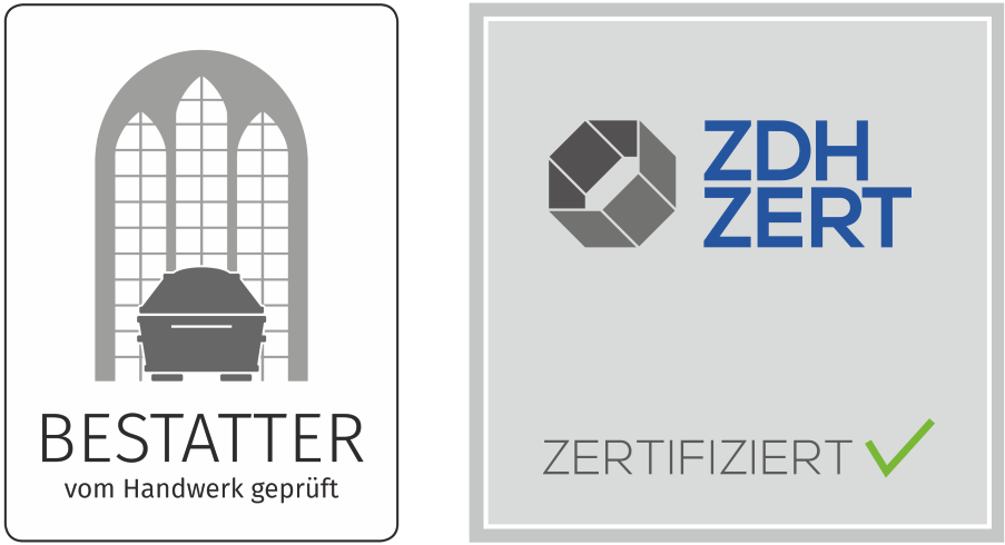 Markenzeichen der Bestatter , geprüft nach DIN EN 15017 (Bestattungsdienstleistungen)