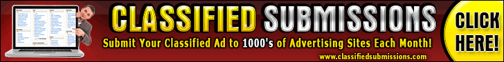 Red and Yellow Classified Submissions Banner Ad