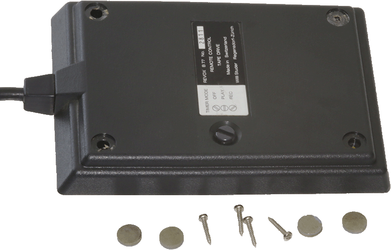 Kabelfernbedienung der Revox B77 die Unterseite Kabelfernbedienung der Revox B77 die Unterseite