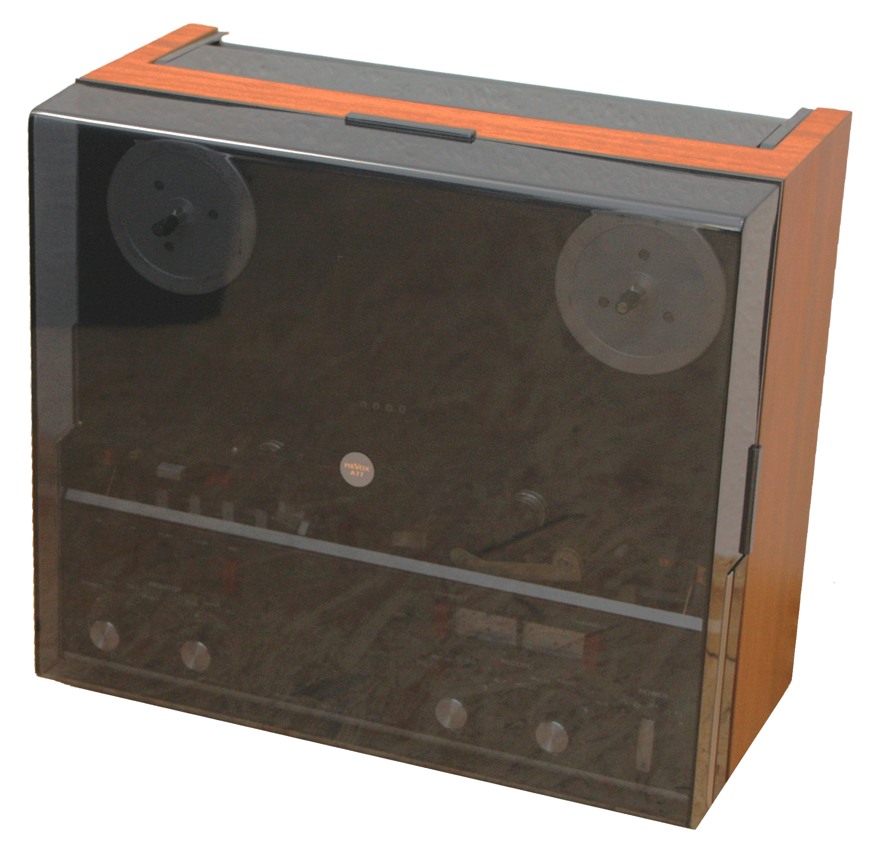 Revox A77 with dust cover, Premium-Hifi Revox A77 with rectangular dust cover, Premium-Hifi