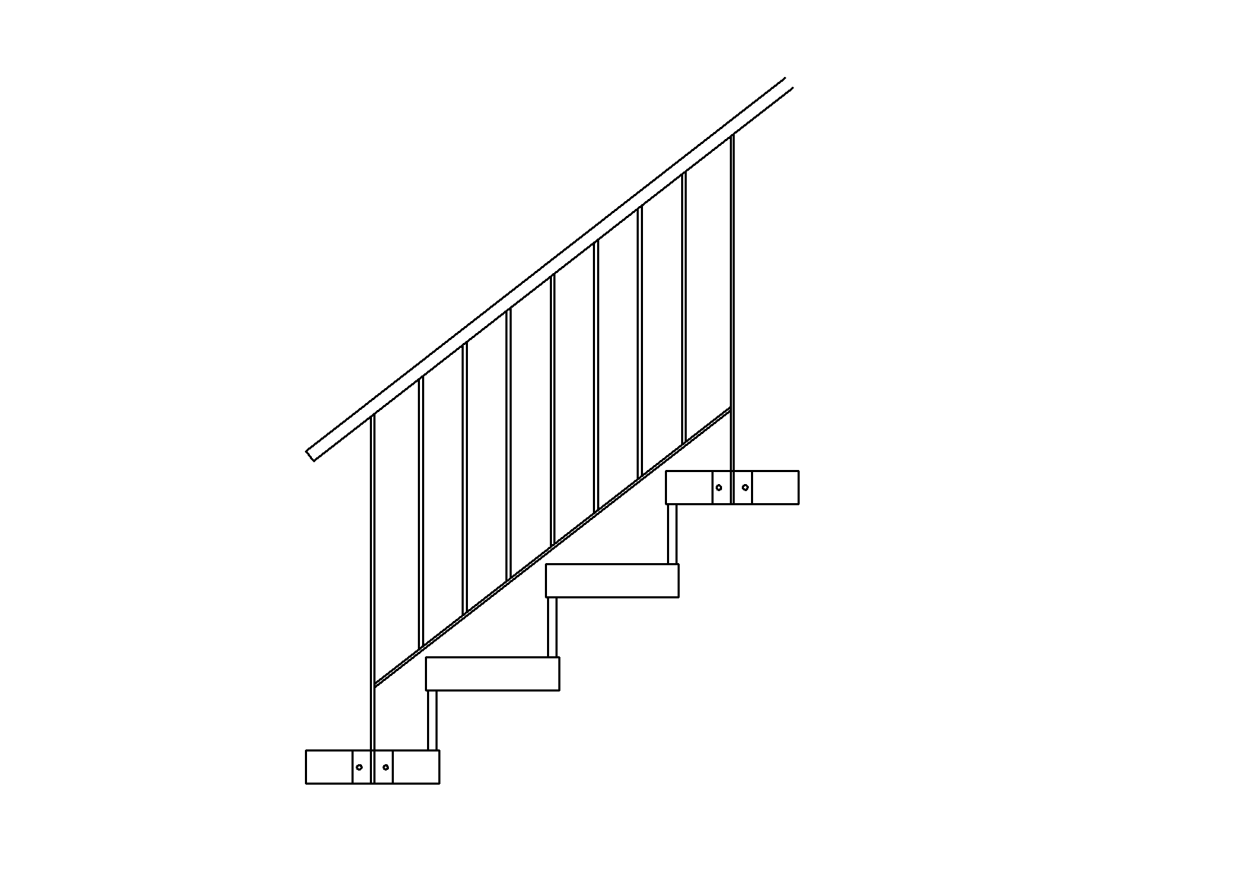 Treppengeländer Typ 1