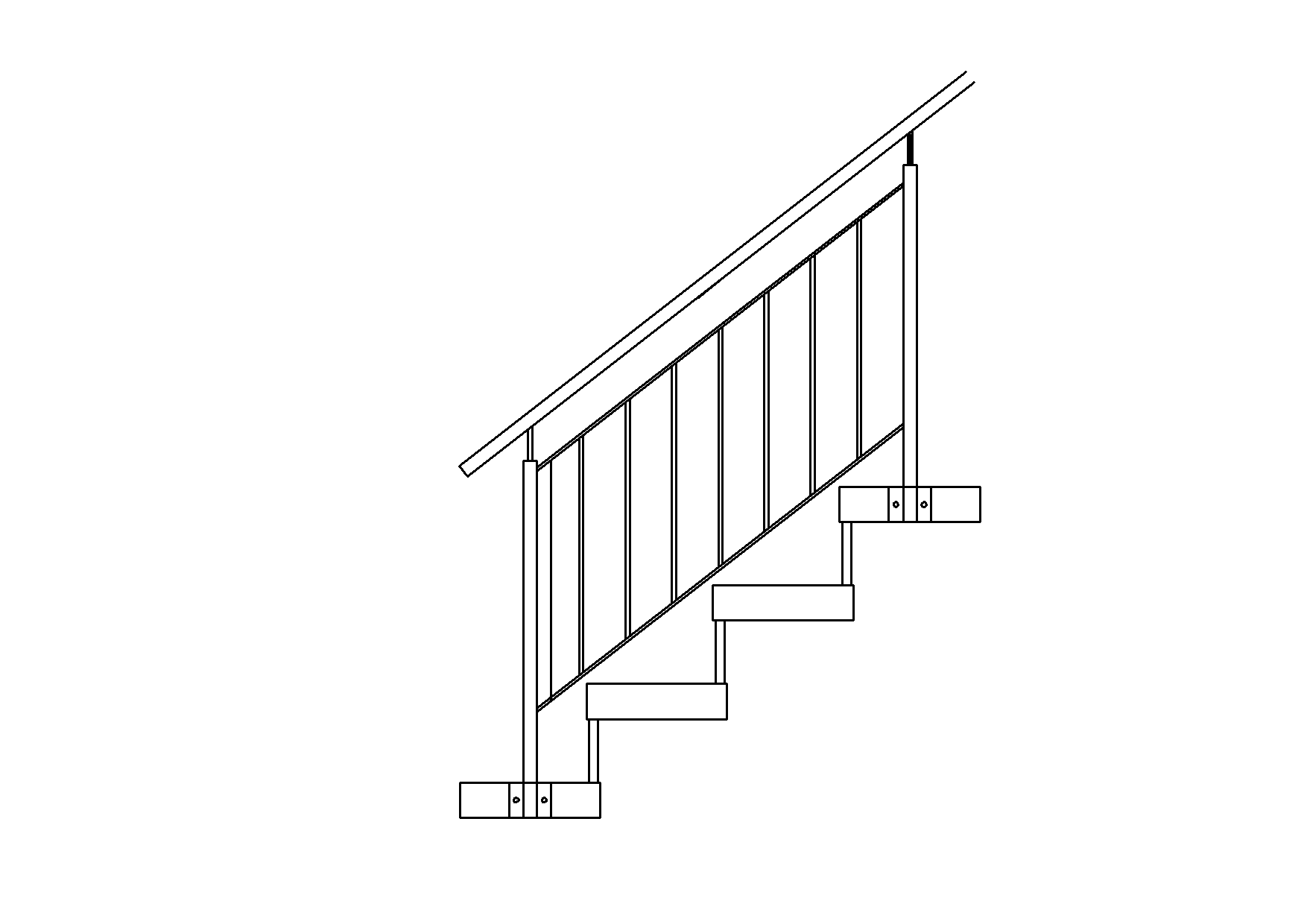Treppengeländer Typ 3