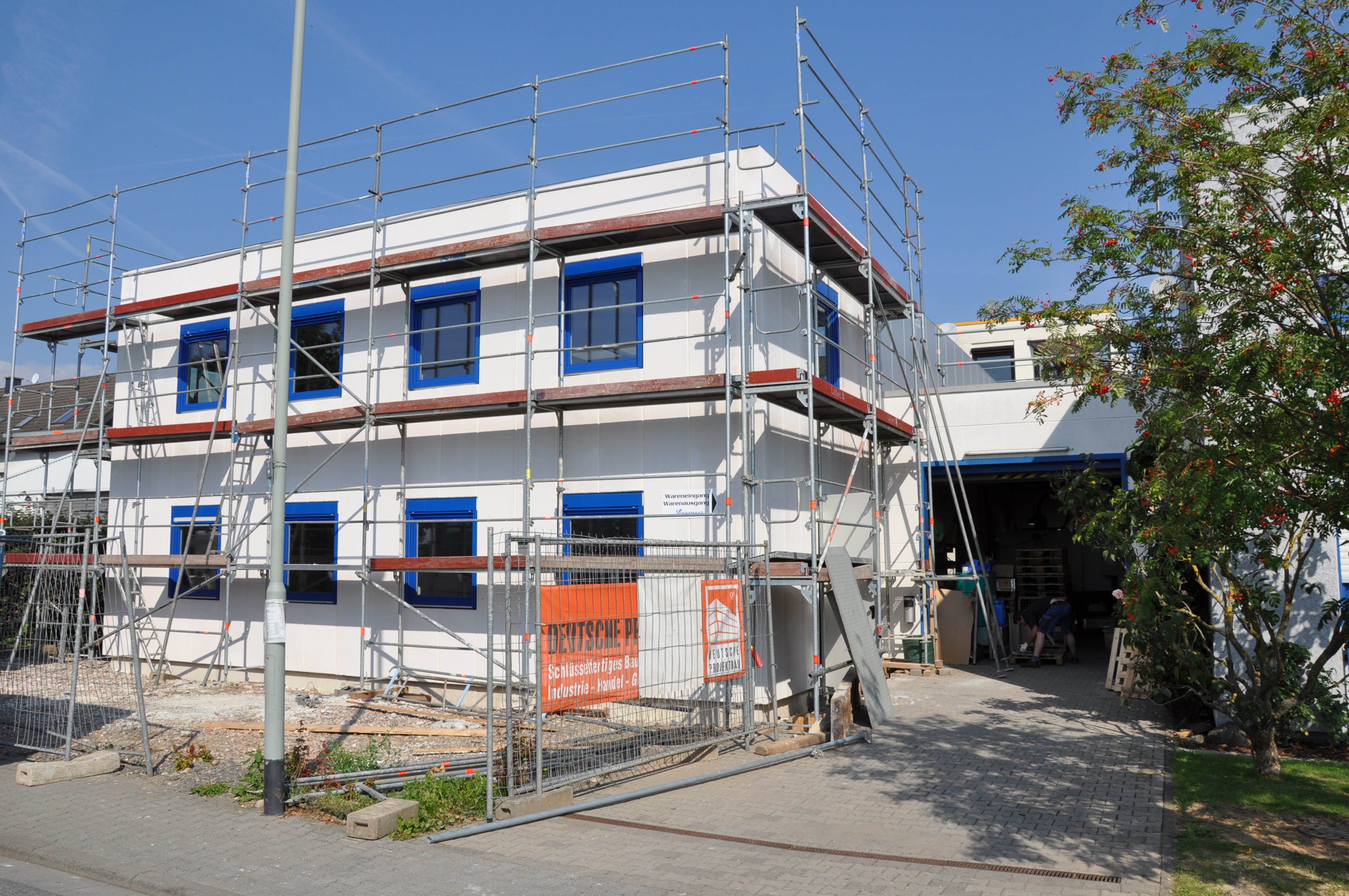Der Hallenanbau - 2013