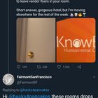Hotels at RSA are entering people's rooms to leave spam flyers on beds Hotels at RSA are entering people's rooms to leave spam flyers on beds