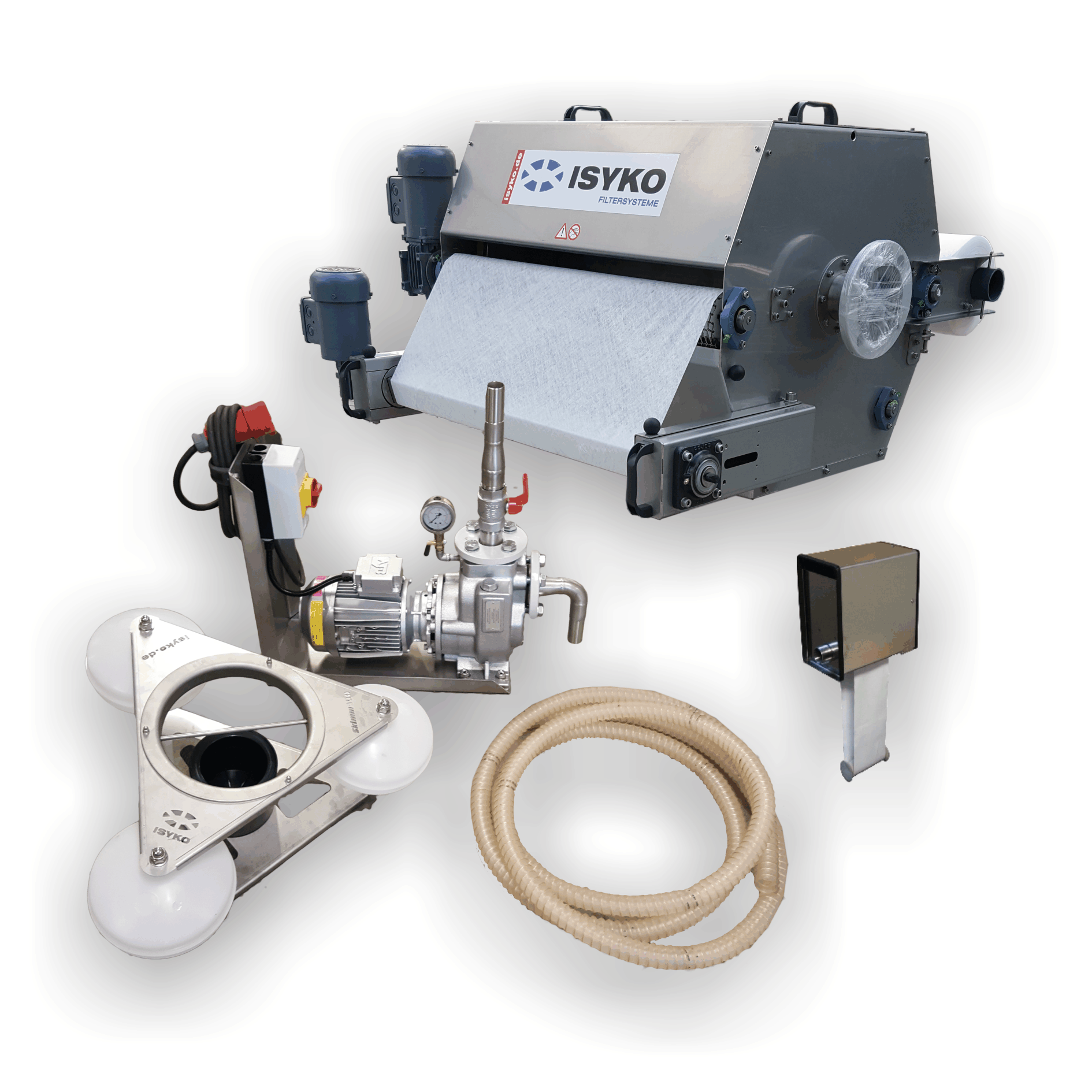 Modulares KSS Pflegesystem von ISYKO Filtersysteme KSS Pflegesystem, Schwimmskimmer, selbstansaugende Pumpe, Bandskimmer von ISYKO Filtersysteme