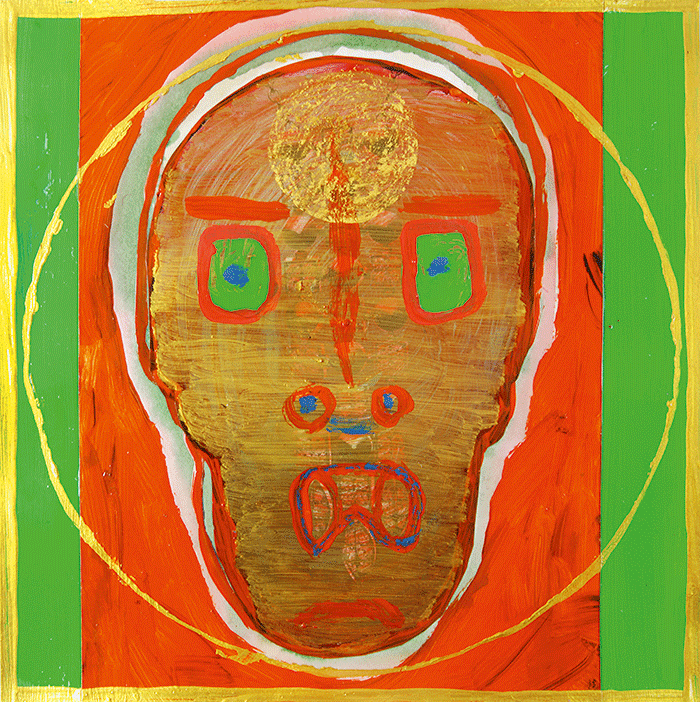 dämmerung 2016, öl, ölpastell, acryl auf leinwand, 20 x 20 cm