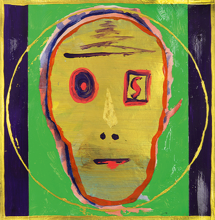 neptun 2016, öl, ölpastell, acryl auf leinwand, 40 x 40 cm