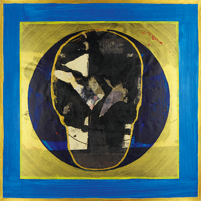 jupiter 2016, öl, ölpastell, acryl auf karton, 70 x70 cm