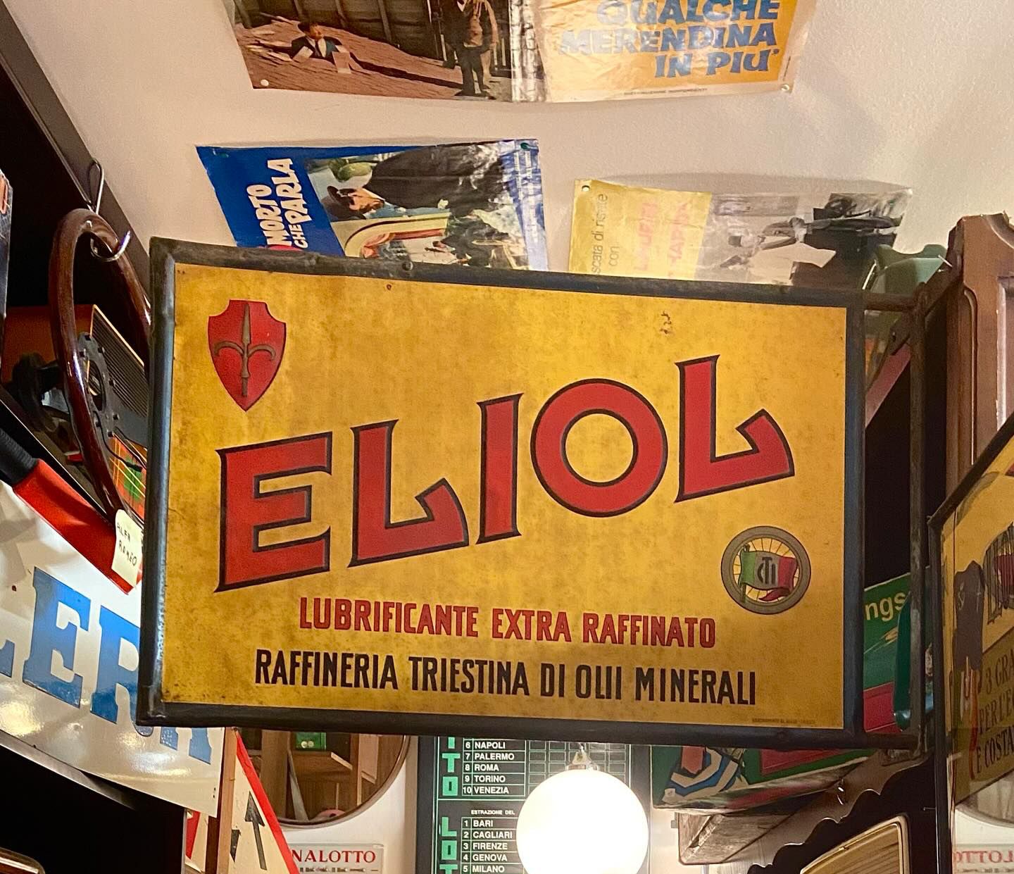 ELIOL
Insegna bifacciale 1930
Litografia