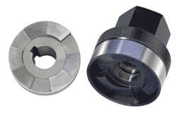 Clamping nut and curved part Clamping nut and curved part