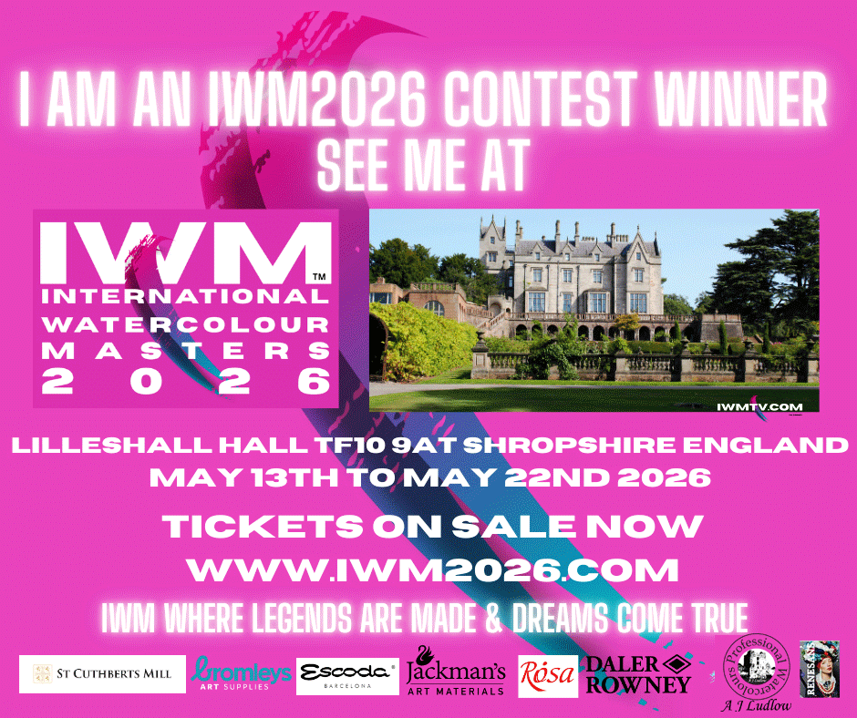 Visit the event, which promises to be an amazing celebration of the finest contemporary watercolour paintings. IWM International Watercolour Masters sponsor A J Ludlow Professional Watercolours