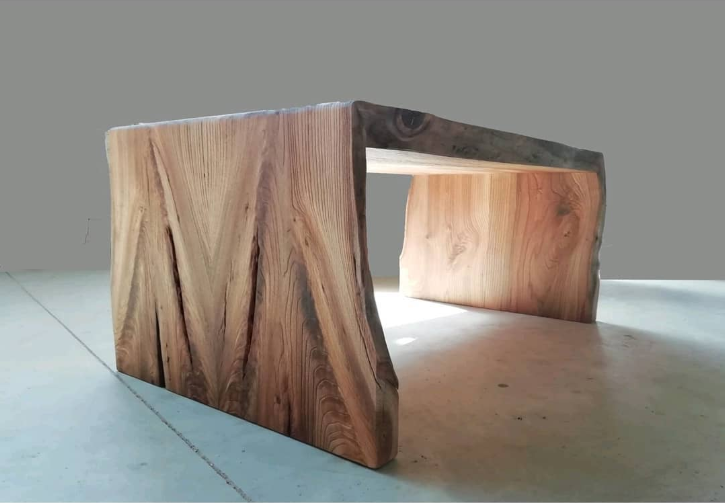 Tablette décorative bois brut