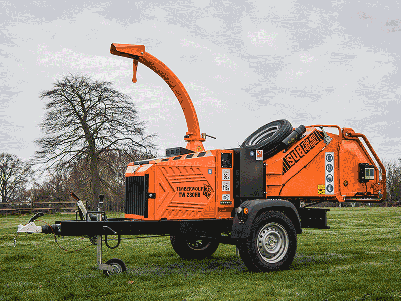 Timberwolf Chippers, Rayco Stump grinders, Energreen RoboEVOs and Norcars for hire