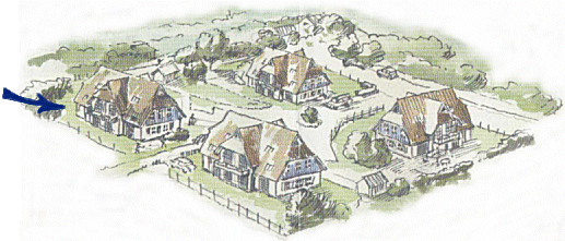 Lage der Wohnung im Sonnenhof Lage der Wohnung im Sonnenhof