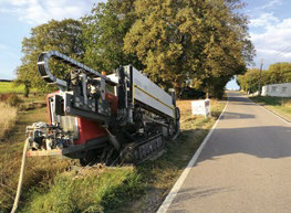 Foreuse Horizontale Dirigée TERRA-JET pour instalation de tuyaux