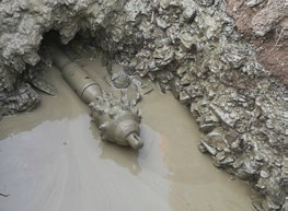 Forage horizontal dirigé roche, système TERRA‐ROCK Fluid Rock Drilling