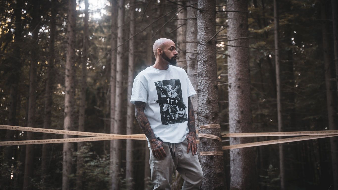 Evil Saints Genesis Clothing Collection Wallpaper