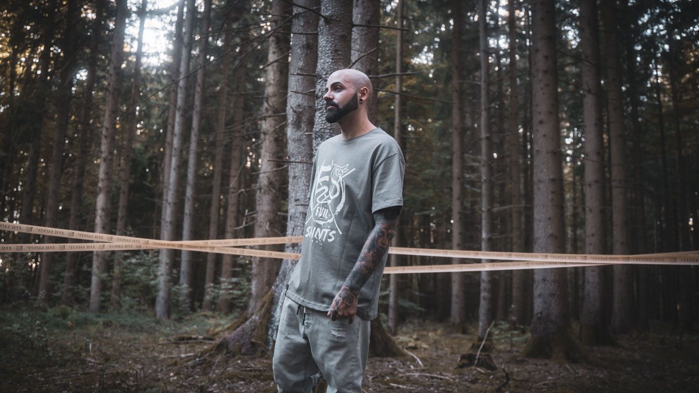 Evil Saints Genesis Clothing Collection Wallpaper