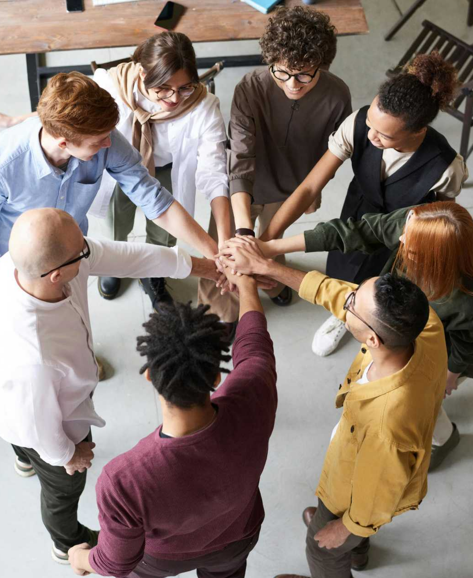 Ein Foto von einem Glücklichen Team