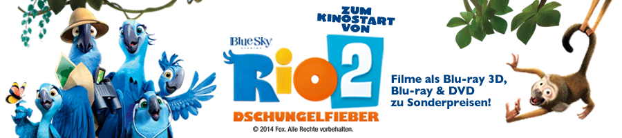 Online-Werbemittel, Online-Banner, Rio 2, Fox Home Entertainment, Design, Gestaltung, ABC creativ service, Andrea Bürgin,