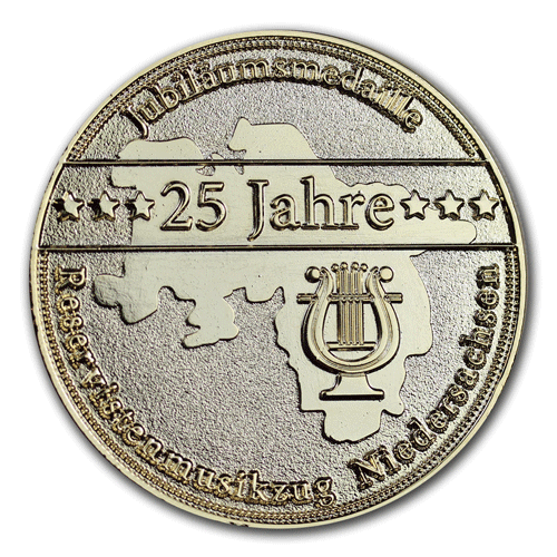Münzen, Coins für Reservisten mit eigenem Motiv individuell geprägt von der W. Schwemmlein GmbH