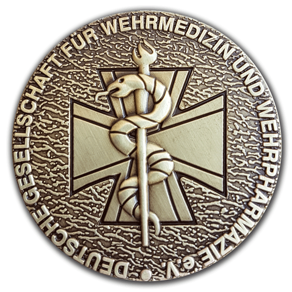 Münze, Coin in Antik Gold geprägt in 3D, direkt vom Hersteller der Schwemmlein GmbH aus Bayreuth