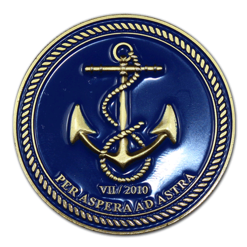 Challenge-Coins für die Marine der Bundeswehr mit eigenem Motiv geprägt