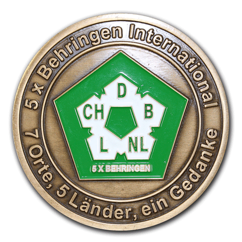 Taler, Pfandmünzen, Medaillen, Münzen, Coins für Städte, Gemeinden, Vereine, Firmen oder Privat mit eigenem Motiv, Wappen oder Logo, gefertigt von der W. Schwemmlein GmbH aus Bayreuth in Gold, Silber, Bronze, Kupfer oder Messing.